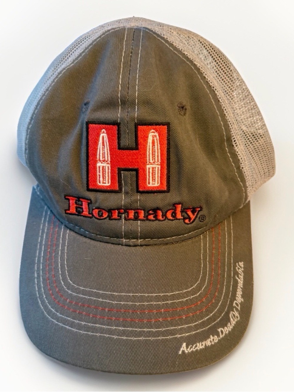 Hornady Ammunition Baseball Hat Mens Bullets Cotton Embroidered NEW NWT